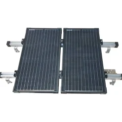 Dachziegel-Montageset für Solarmodule Aluminium silbern 4-teilig