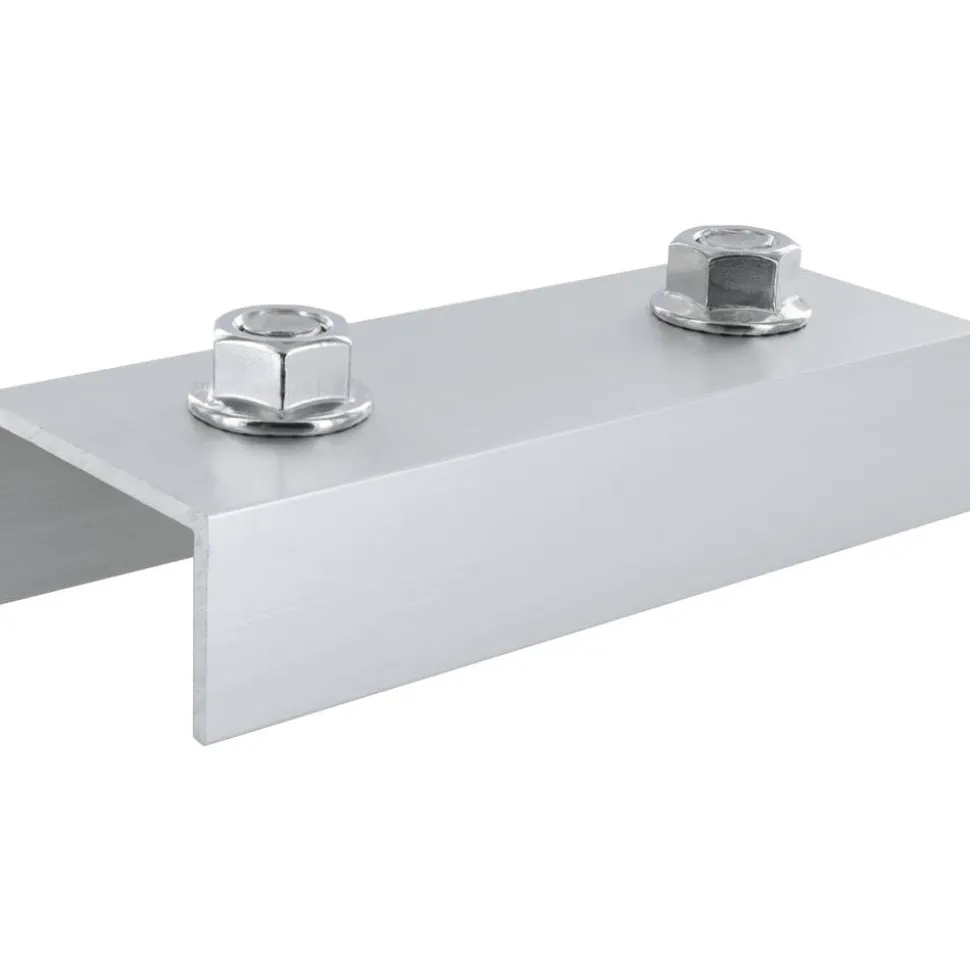 Dachziegel-Montageset für Solarmodule Aluminium silbern 4-teilig