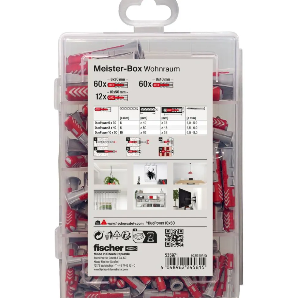 Dübel Meisterbox DUOPOWER 132-teilig