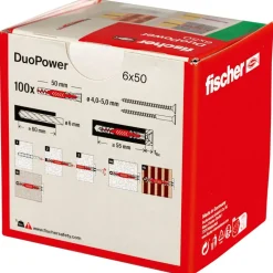 Dübel-Set 'Duopower' Ø 6 x 50 mm, 100-teilig