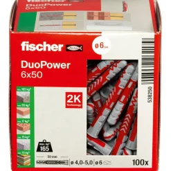 Dübel-Set 'Duopower' Ø 6 x 50 mm, 100-teilig