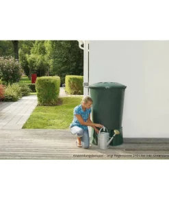 Deckel für Regentonne grün 310 l Ø 80 cm