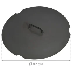 Deckel schwarz Ø 82 cm