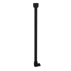 Deckenabhängung 'Wien' schwarz 55 cm, für Ø 25 mm Duschgestänge