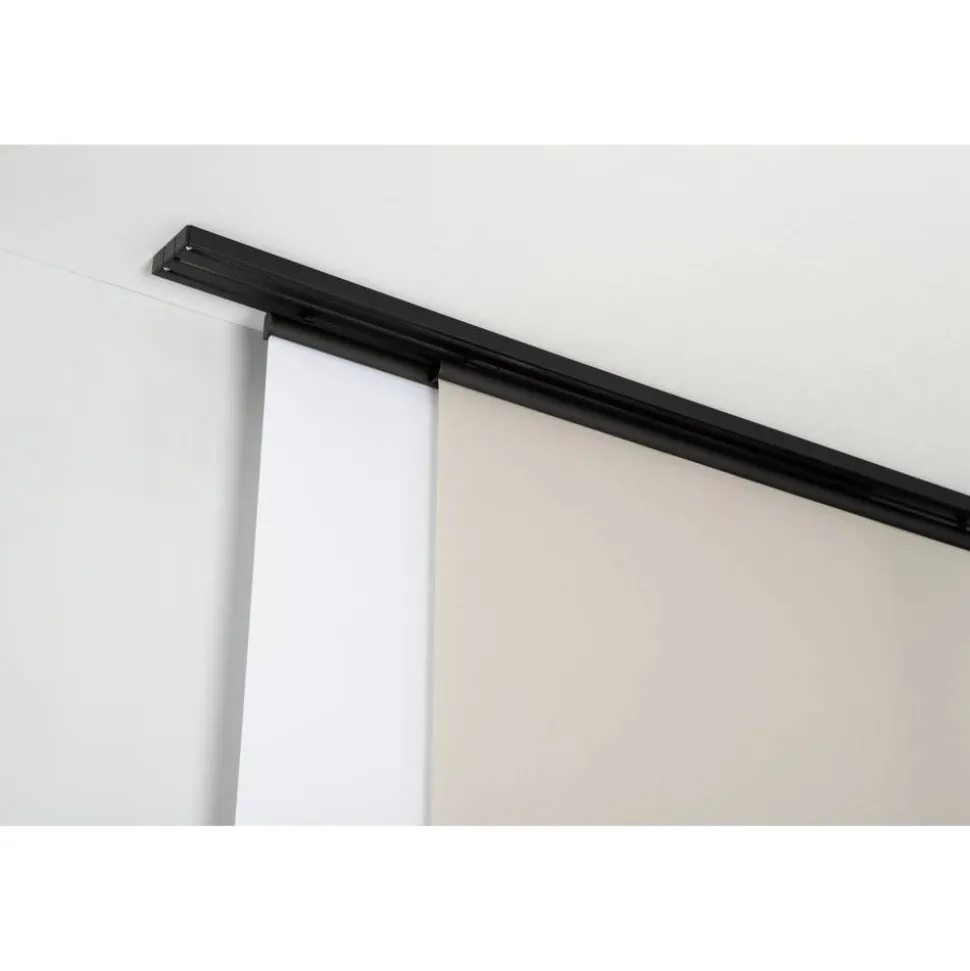 Deckenclip für 3-läufige Flächenvorhangschiene weiß 2 Stück