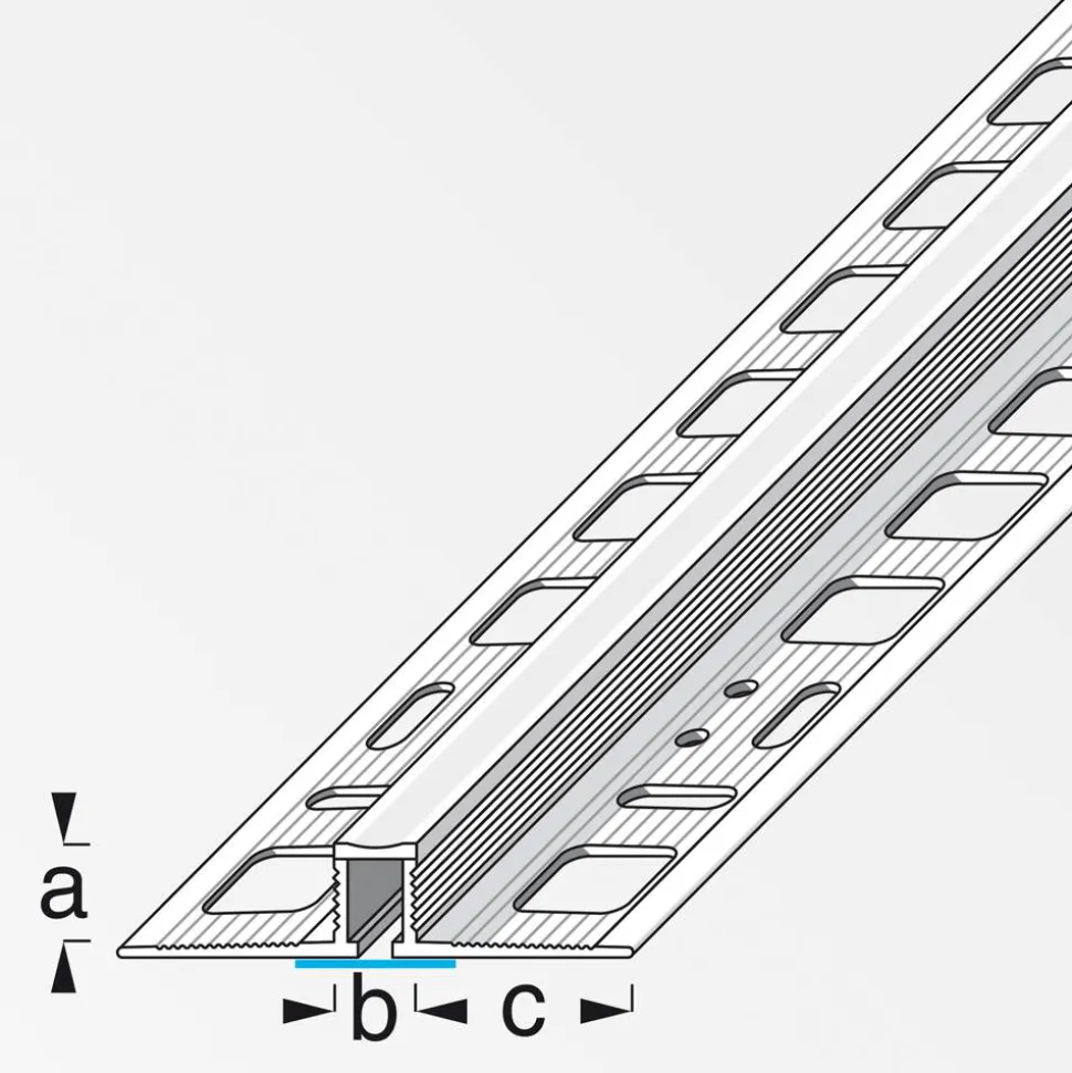 Dehnfuge PVC grau 2500 x 8 x 10 mm