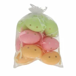 Deko-Eier Kunststoff pastell 12 Stück