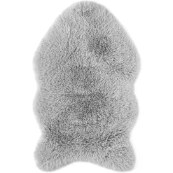 Dekofell 'Alma' silber 50 x 80 cm