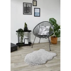 Dekofell 'Alma' silber 50 x 80 cm