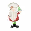 Dekofigur Santa mit Tanne 31 cm