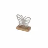 Deko-Figur 'Schmetterling' silberfarben 10 x 9 x 4 cm
