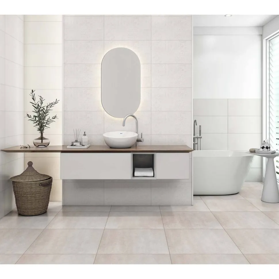 Dekorfliese 'Ella' beige 30 x 60 cm