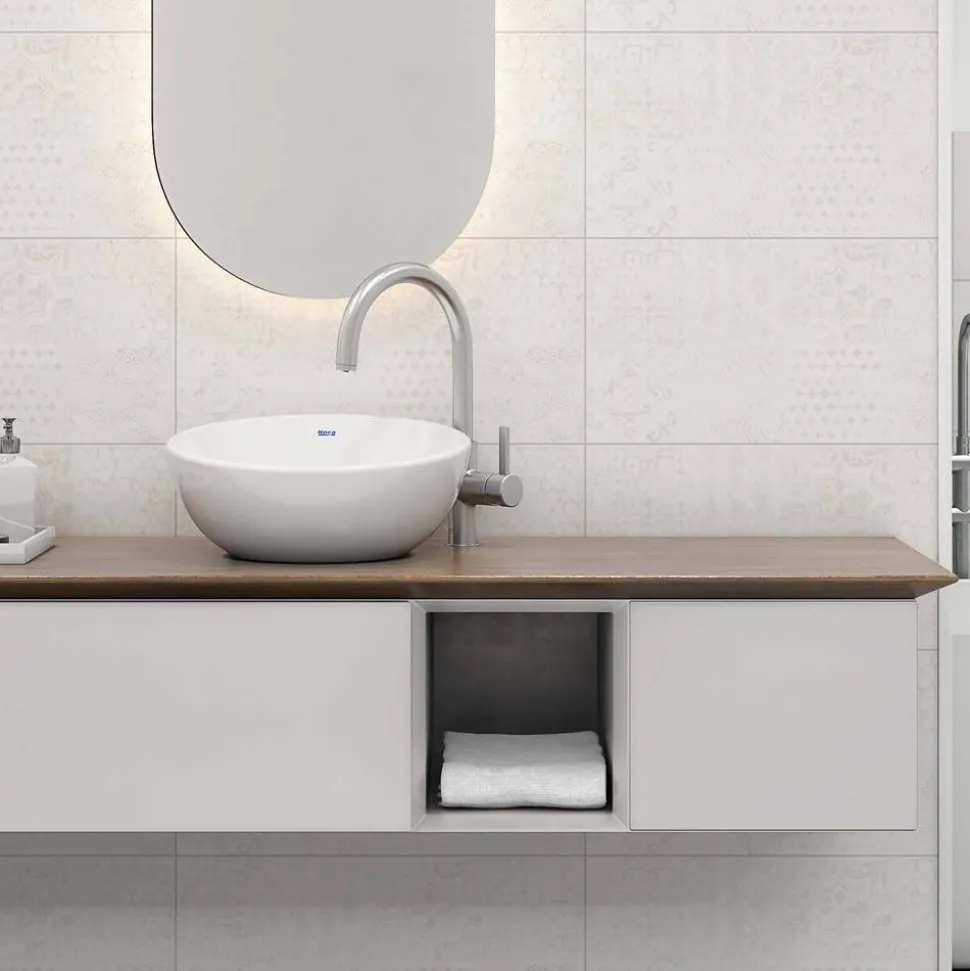 Dekorfliese 'Ella' beige 30 x 60 cm