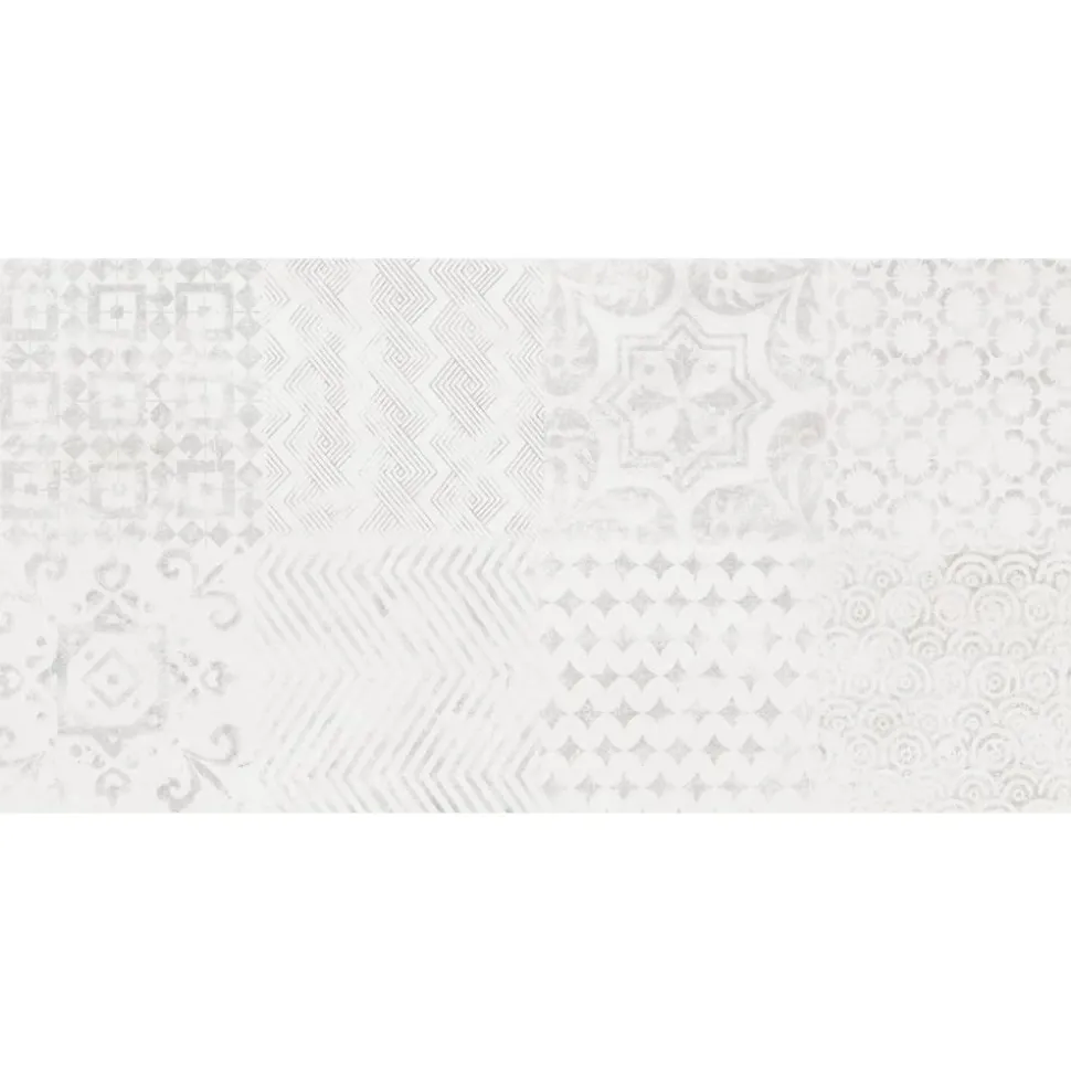 Dekorfliese 'Ella' grau 30 x 60 cm