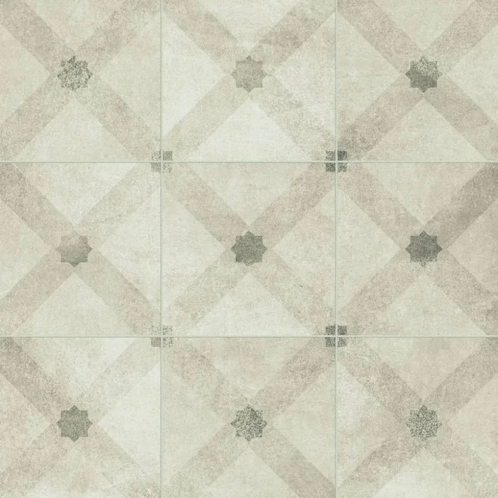 Dekorfliese 'Marte' beige 61 x 61 cm