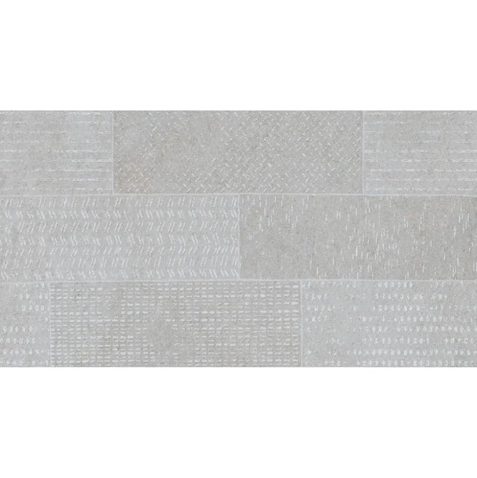 Dekorfliese 'Mistery' grau 30 x 60 cm