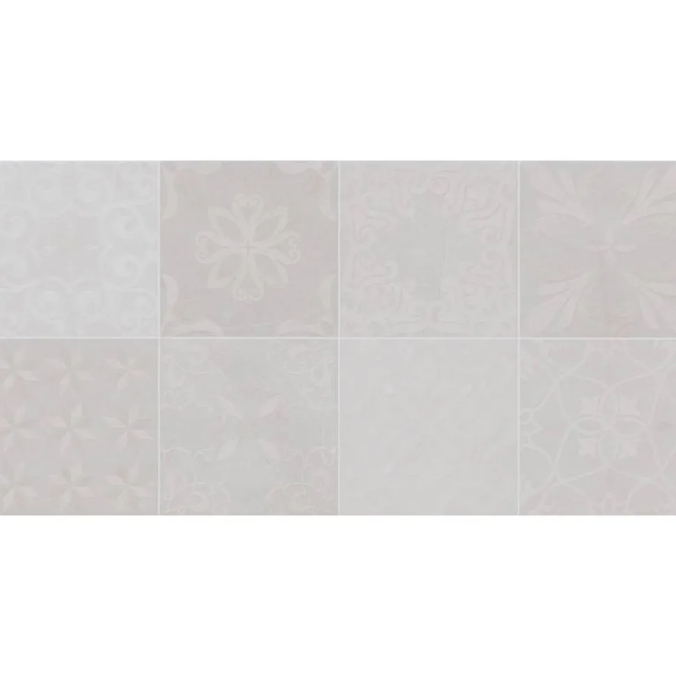 Dekorfliese 'Seal' grau 30 x 60 cm