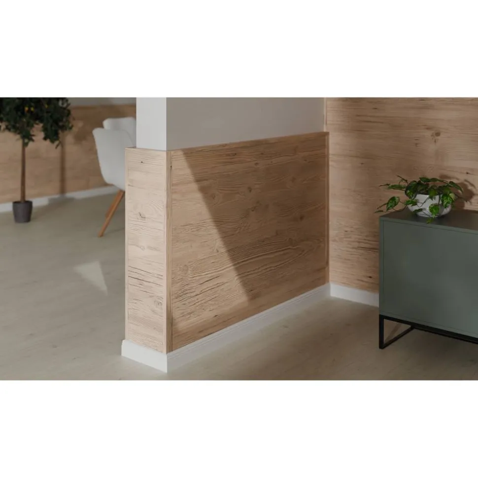 Dekorpaneel 'DecoWall DO006' Namur Fichte hell 1250 mm x 660 mm