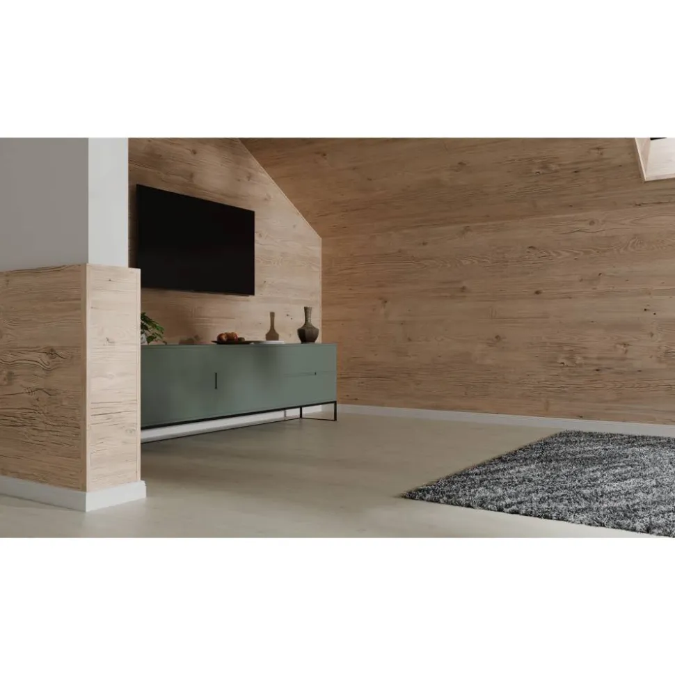 Dekorpaneel 'DecoWall DO006' Namur Fichte hell 1250 mm x 660 mm