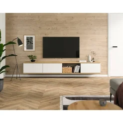 Dekorpaneel 'DecoWall DO006' Namur Fichte hell 1250 mm x 660 mm