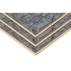 Dekorpaneel 'DecoWall DO005' Narva Schiefer grau 1250 x 660 mm