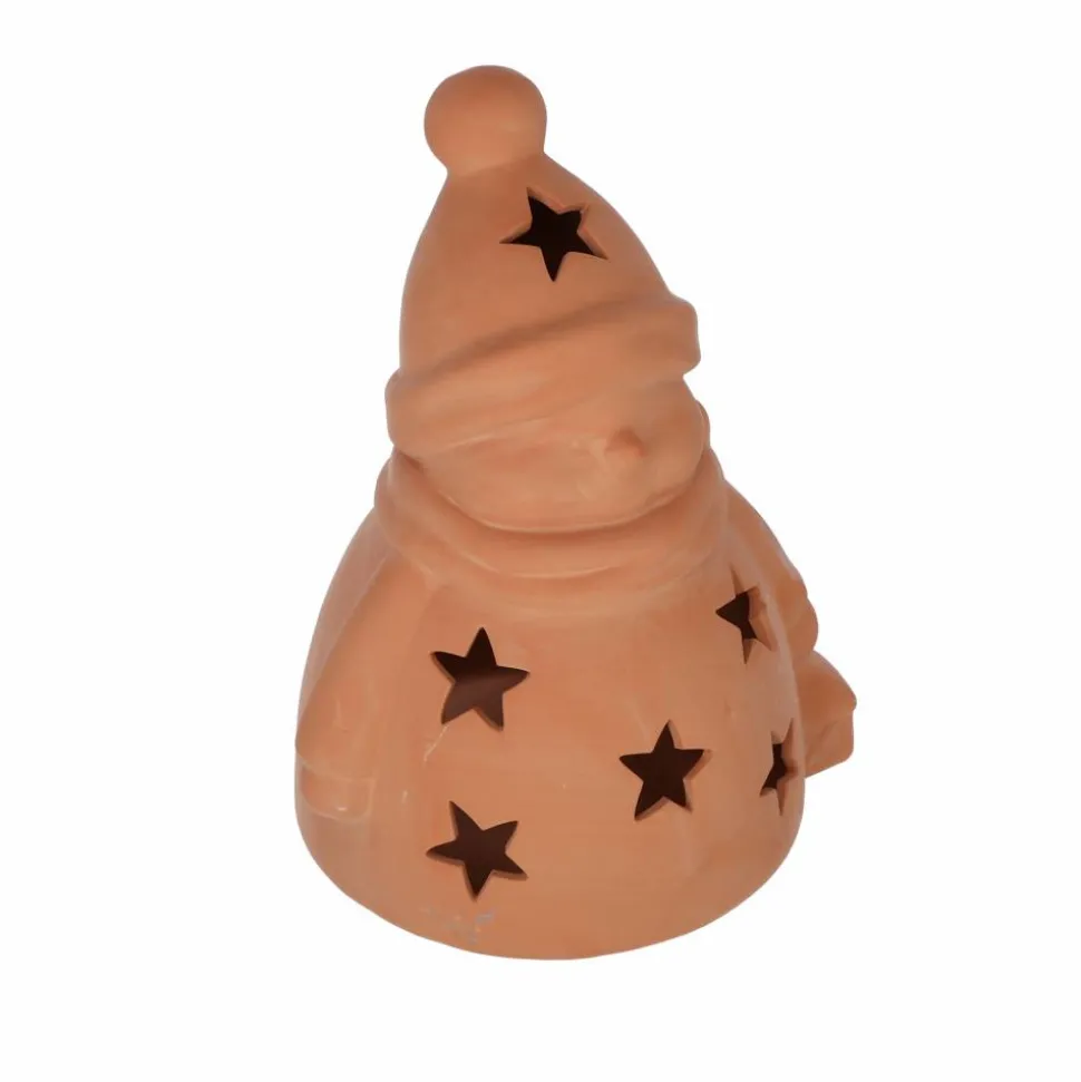 Deko-Schneemann aus Ton 29 cm