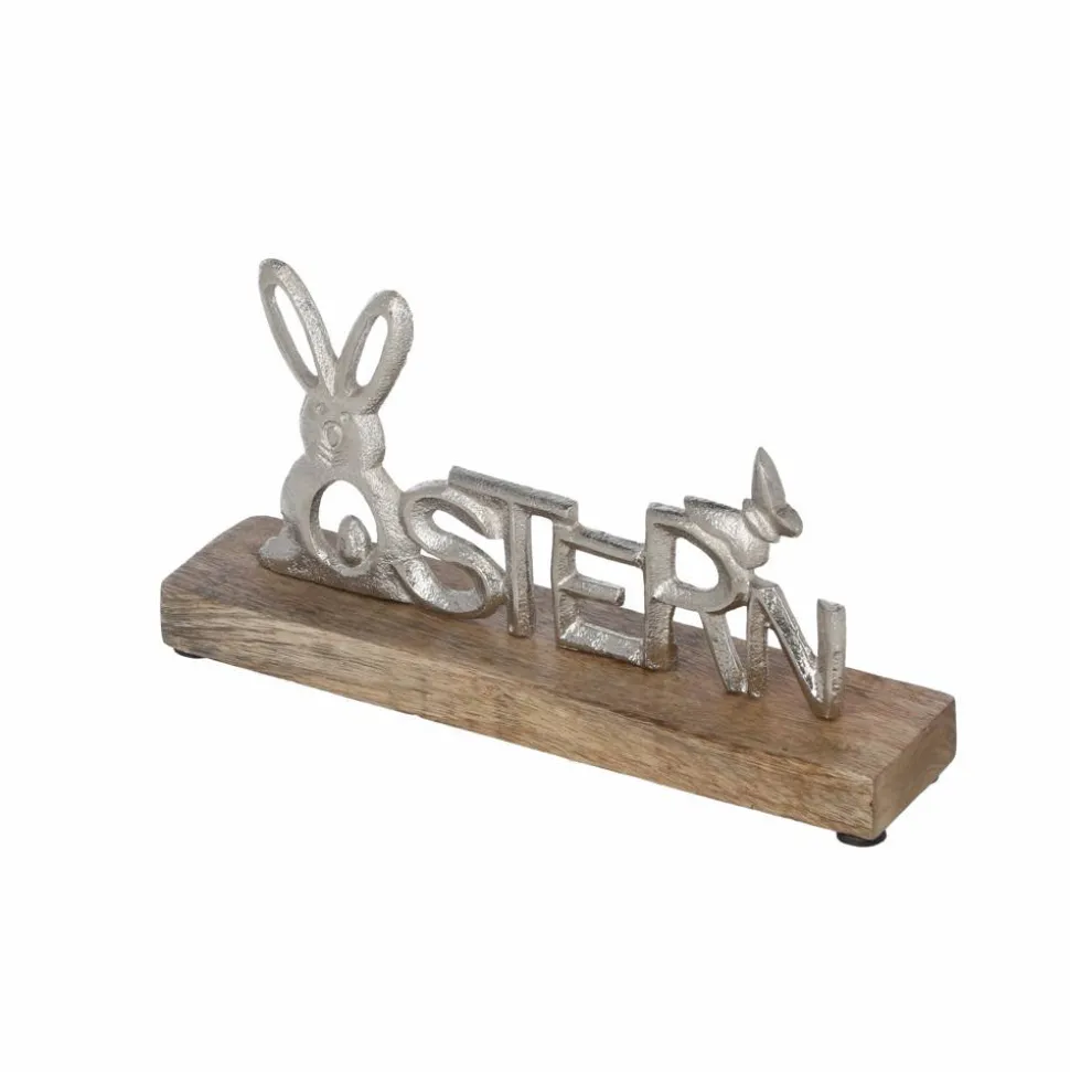 Deko-Schriftzug 'Ostern' silberfarben 23 x 11 x 5 cm