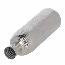 Deko-Vase aluminiumfarben Ø 9,5 x 31 cm