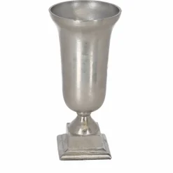 Deko-Vase 'Amphore' silberfarben Ø 15 x 32 cm