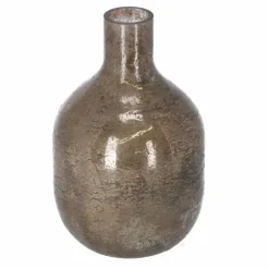Deko-Vase goldfarben/braun Ø 13 x 22 cm