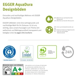 Designboden 'Aquadura' EDF194 Camden Eiche weiss 7,5 mm
