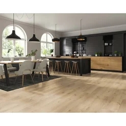 Designboden 'HydroClick' Stieleiche wasserresistent 9 mm