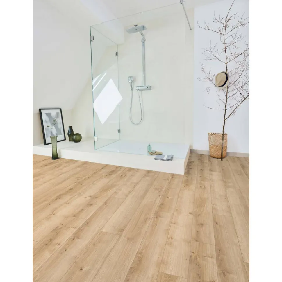 Designboden 'Modular ONE' Eiche Pure hell braun 8 mm