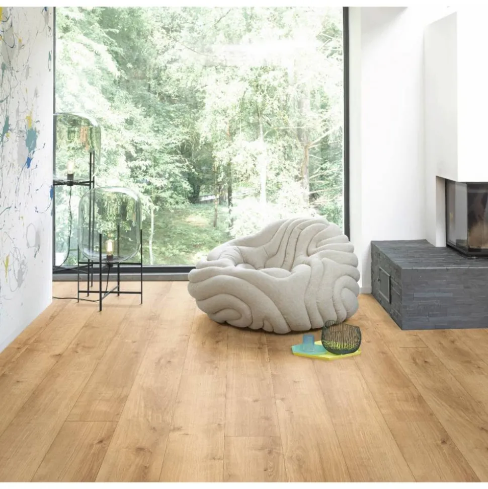 Designboden 'Modular ONE' Eiche Pure natur braun 8 mm