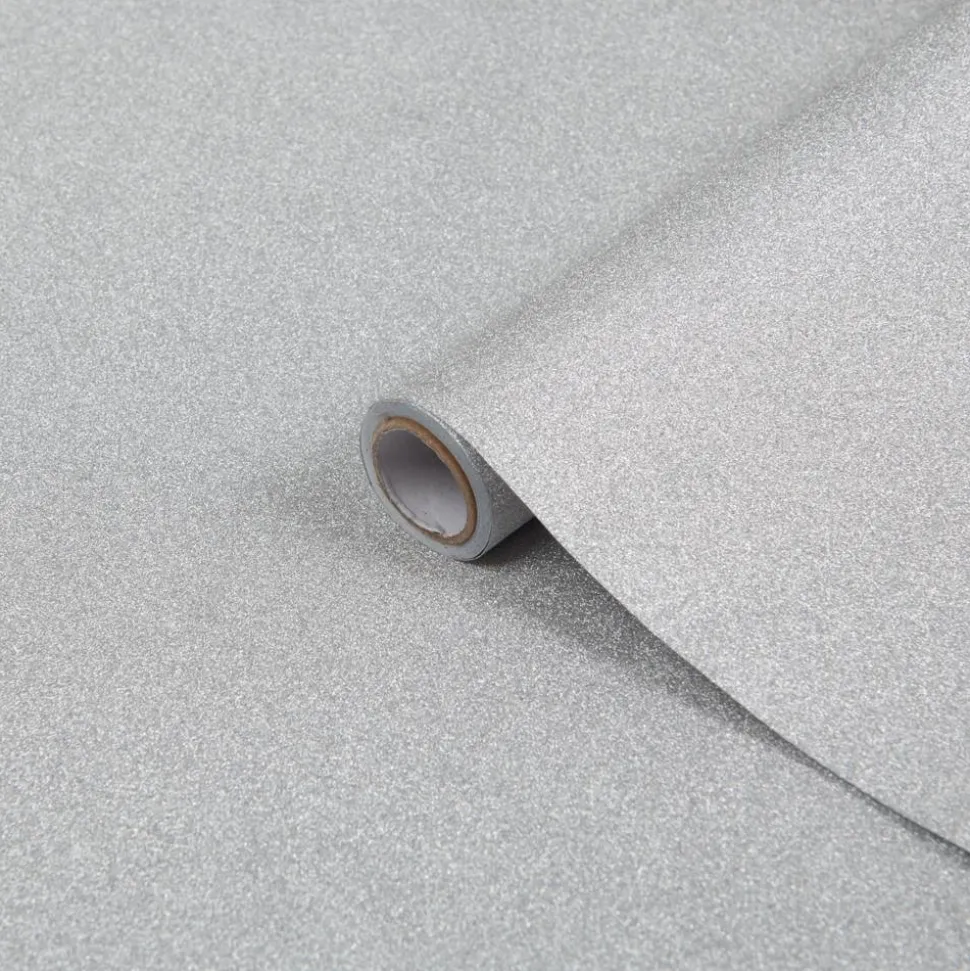 Designfolie 'Metallic Glitter silver' 45 x 150 cm