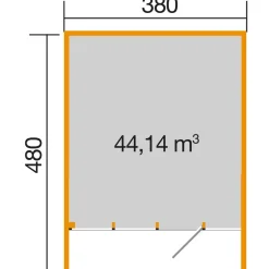 Designhaus 'Cubilis' naturfarben