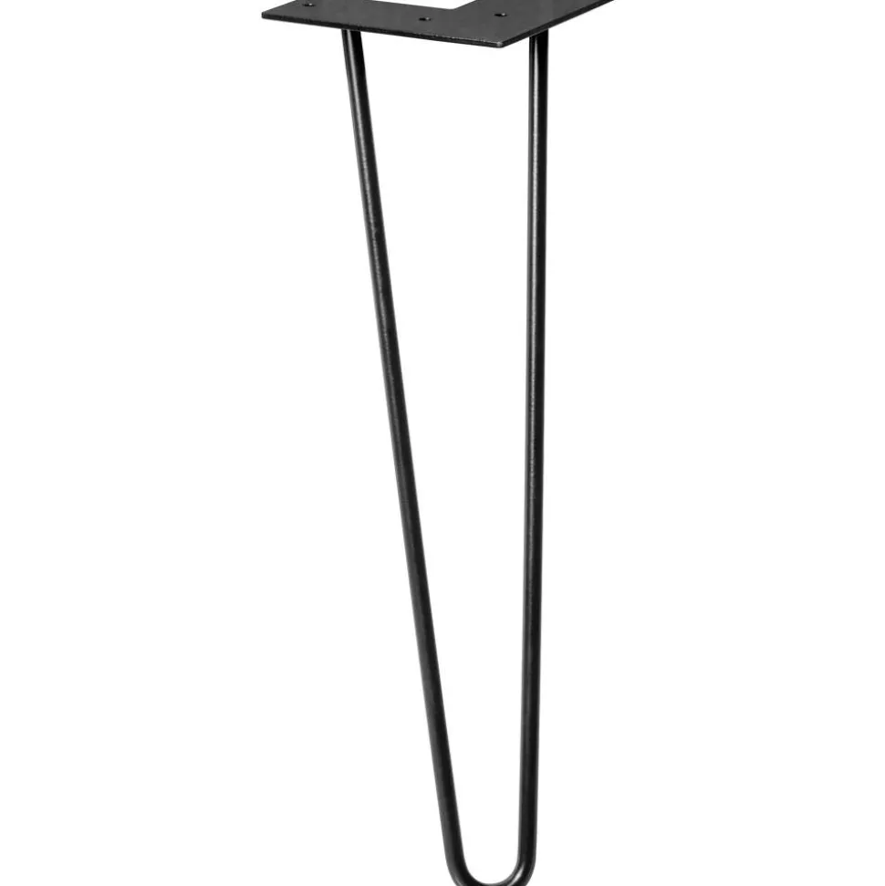 Design-Möbelbein 'Hairpin' 400 mm messing