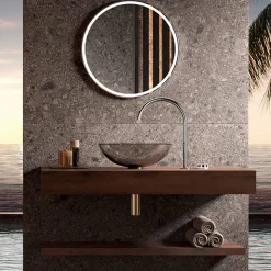 Design-Siphon chromfarben Messing