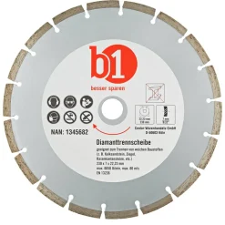 Diamant-Trennscheibe für weiche Baustoffe Ø 230 mm