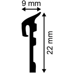 Dichtgummi für Fensterbänke schwarz 200 cm