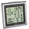 Digitale Funk-Wetterstation 'Largo' Kunststoff silber 13 x 6 x 13,2 cm