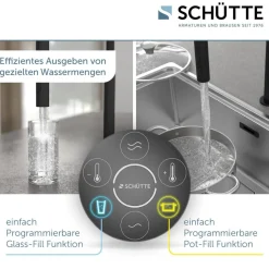 Digitale Spültischarmatur 'Aquadot' mit Smart Control schwarz