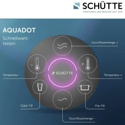 Digitale Spültischarmatur 'Aquadot' mit Smart Control schwarz