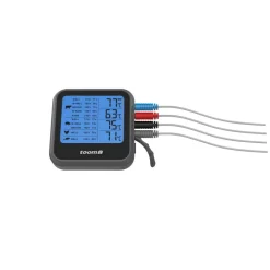 Digitales Grillthermometer Edelstahl 4 Messfühler