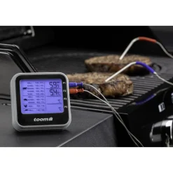 Digitales Grillthermometer Edelstahl 4 Messfühler