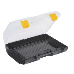 DinoPlus Universalkoffer 'Hobby 3000 DD' schwarz/transparent 41 x 32 x 15,5 cm