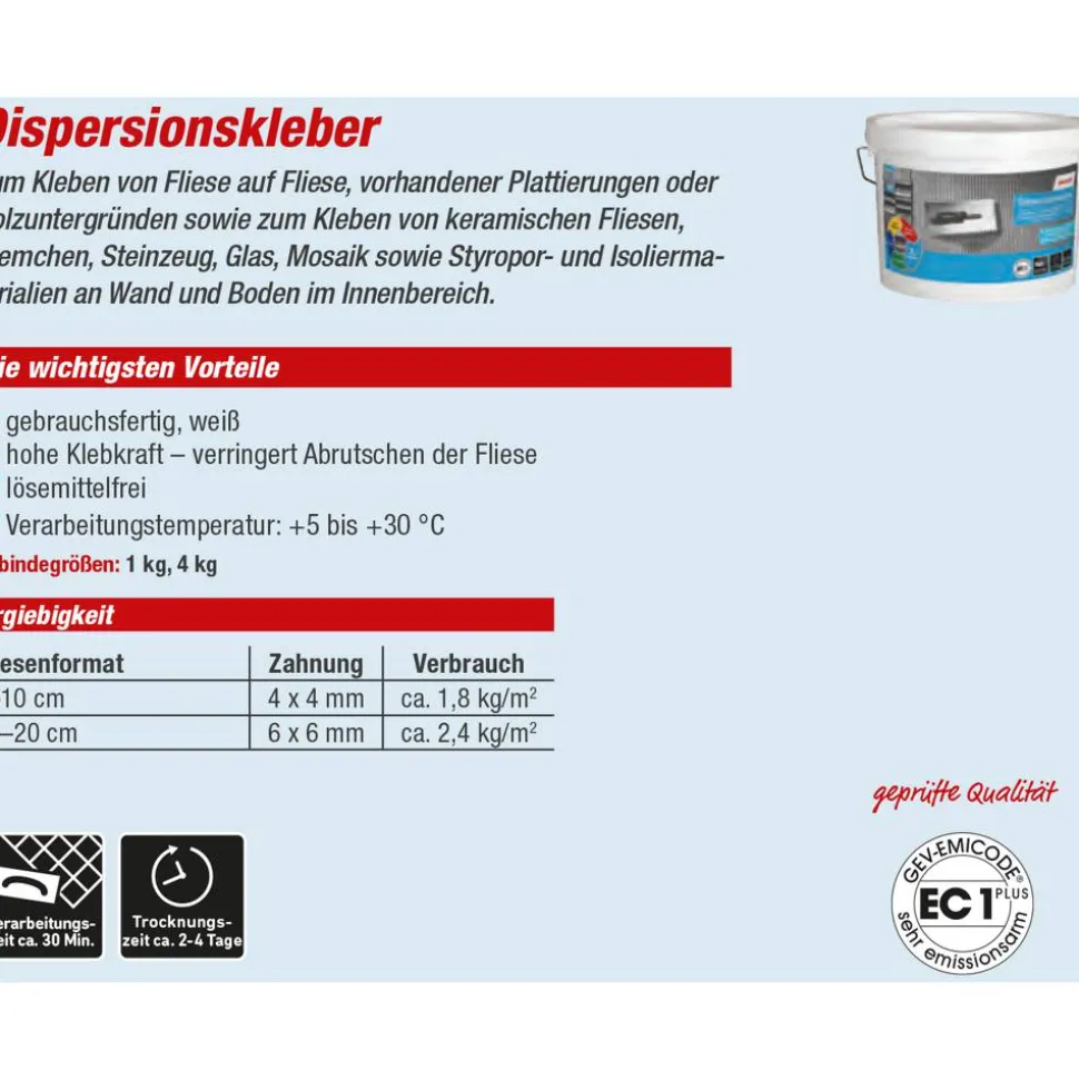 Dispersionskleber 4 kg