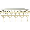 Doppelcarport 'Carlos 2' Kiefer PVC-Dach 670 x 598 x 237 cm