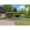 Doppelcarport 'Classic 1' 598 x 480 cm Kiefer KDI PVC-Dach