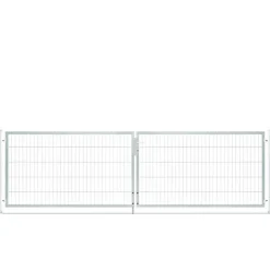 Doppelflügeltor 'Vario Compact' Zink 360 x 100 cm